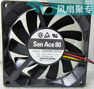 Sanyo 109P0812H723 12V 0.2A 3wires Cooling Fan