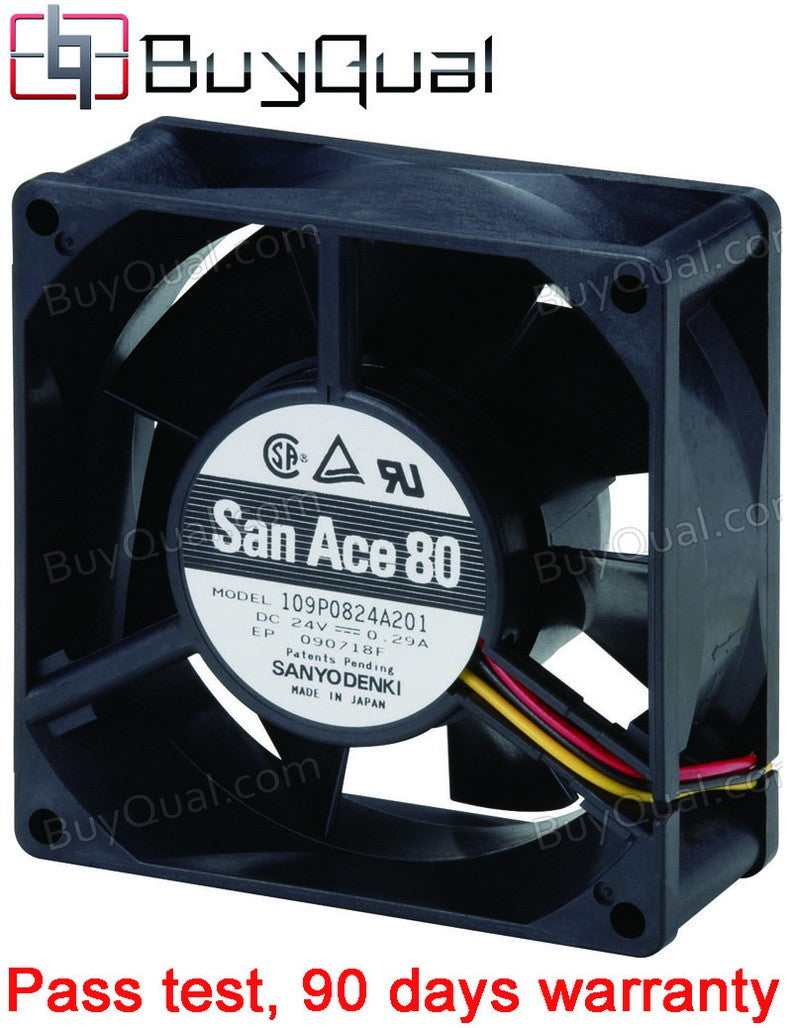 Sanyo 109P0824A201 24V 0.29A 3wires Cooling Fan