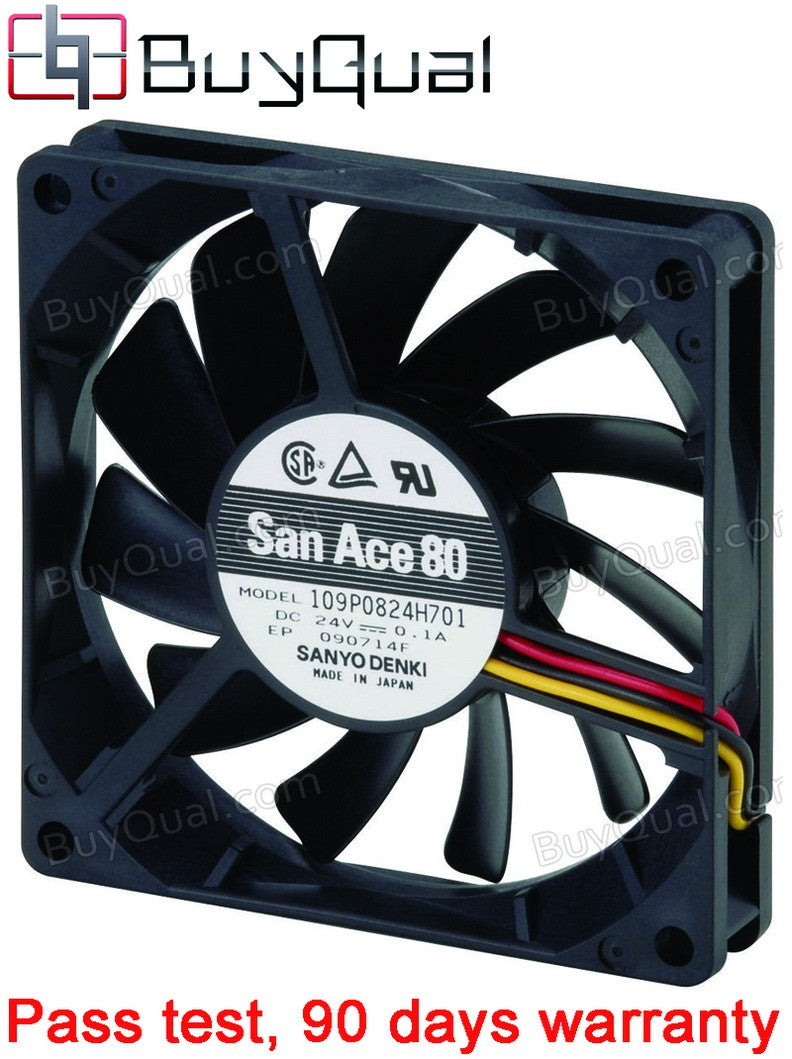 SANYO 109P0824H701 24V 0.1A 3wires Cooling Fan