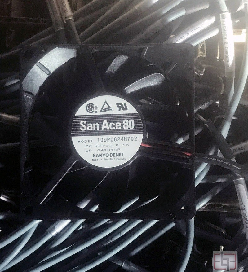 Sanyo 109P0824H702 24V 0.1A 2wires Cooling Fan