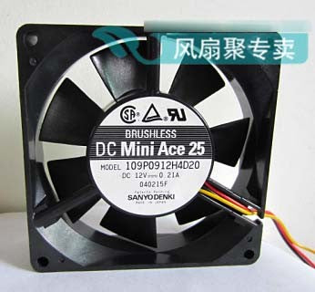 Sanyo 109P0912H4D20 12V 0.21A 2wires 3wires Cooling Fan
