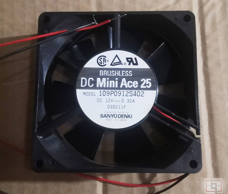 Sanyo 109P0912S402 12V 0.32A 2wires Cooling Fan
