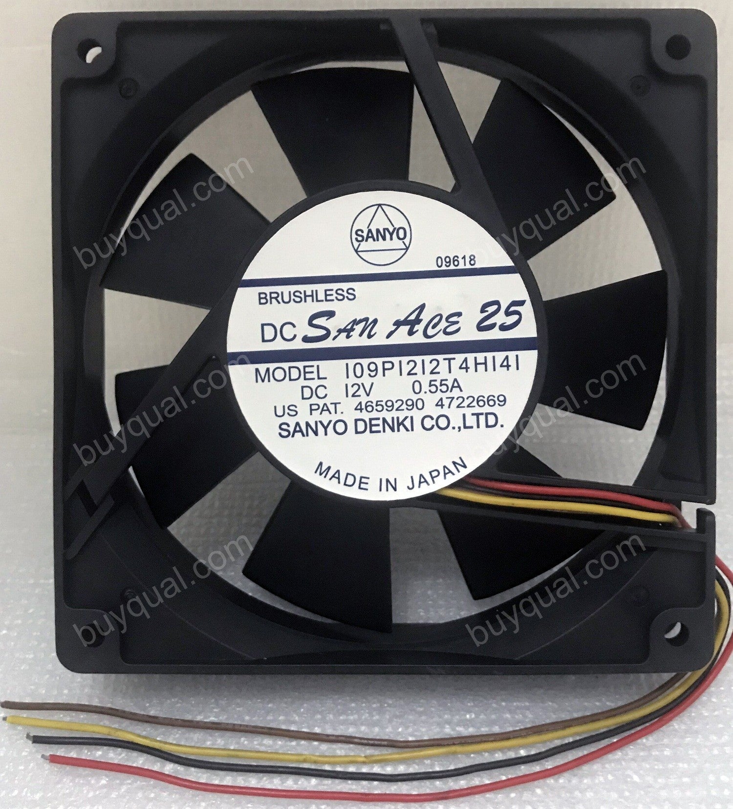SANYO 109P1212T4H141 12V 0.55A 4wires cooling fan