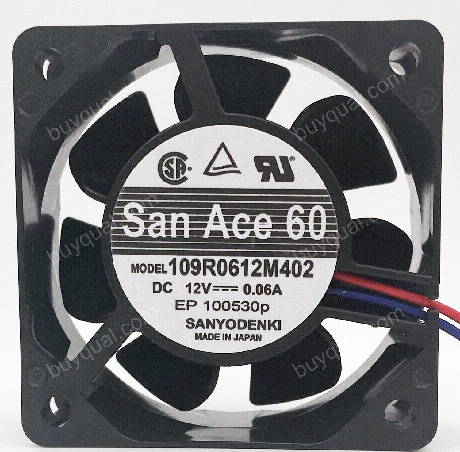 Sanyo 109R0612M402 12V 0.06A 2wires Cooling Fan - New