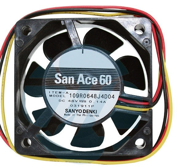 Sanyo 109R0648J4D04 48V 0.14A 3wires Cooling Fan