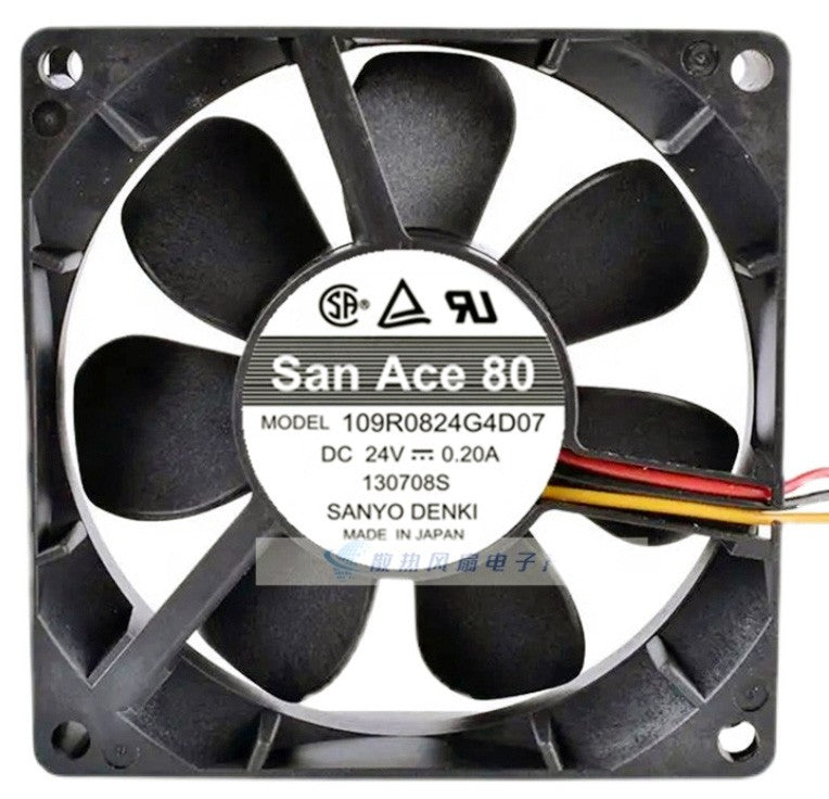 SANYO 109R0824G4D07 24V 0.2A 2wires cooling fan