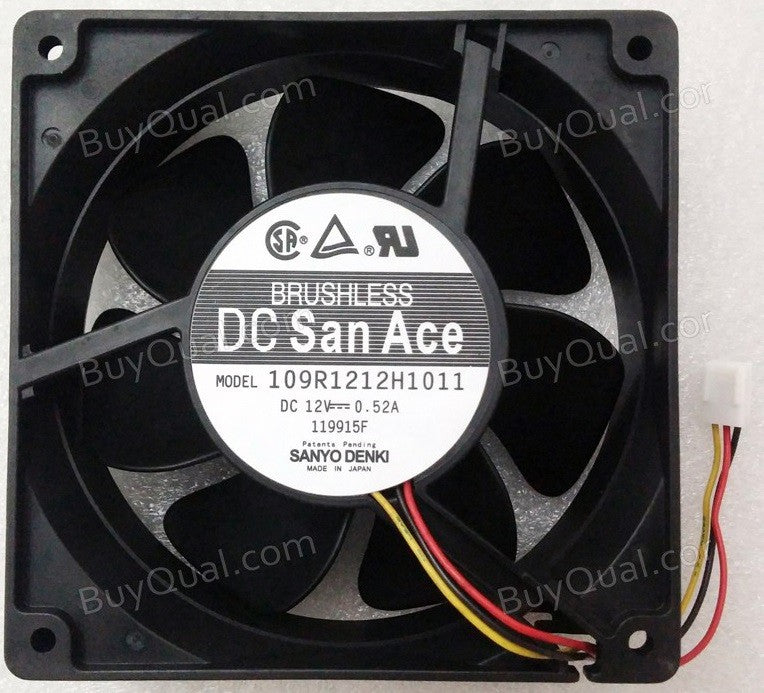 Sanyo 109R1212H1011 12V 0.52A 3wires Cooling Fan