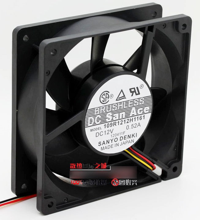 Sanyo 109R1212H1161 12V 0.52A 3wires Cooling Fan