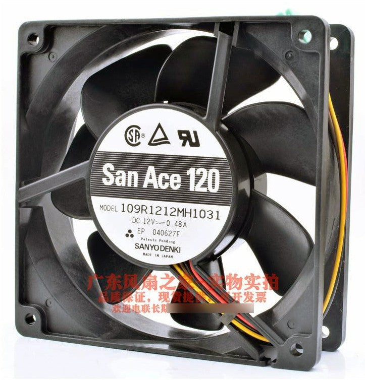 Sanyo 109R1212MH1031 12V 0.48A 4wires Cooling Fan