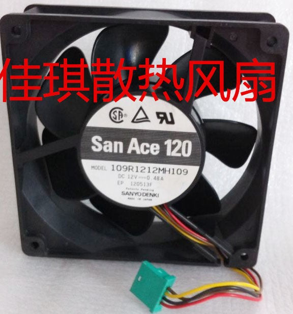 SANYO 109R1212MH109 12V 0.48A 4wires cooling fan