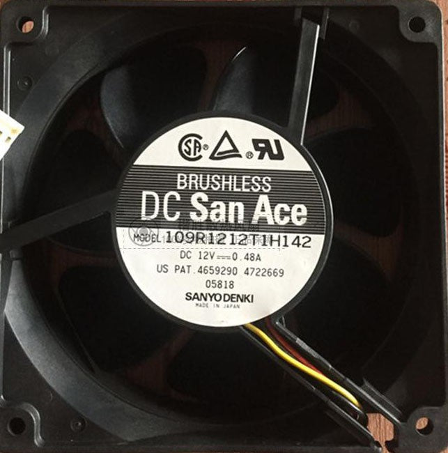 Sanyo 109R1212T1H142 12V 0.48A 3wires Cooling Fan