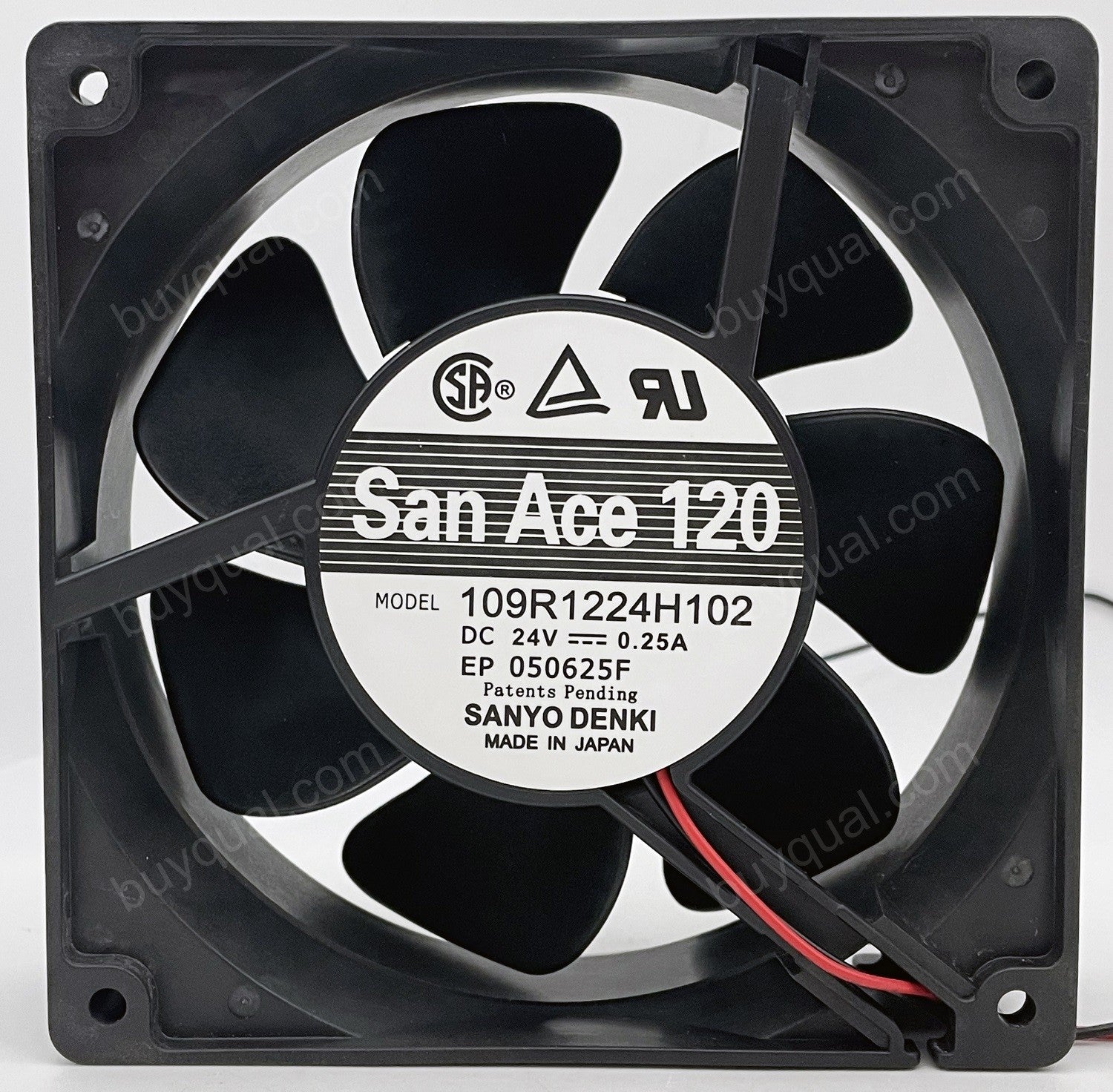 Sanyo 109R1224H102 24V 0.25A 2wires Cooling Fan