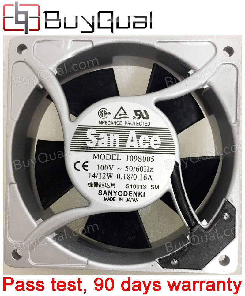 Sanyo 109S005 100V 0.18/0.16A 14/12W 2wires Cooling Fan