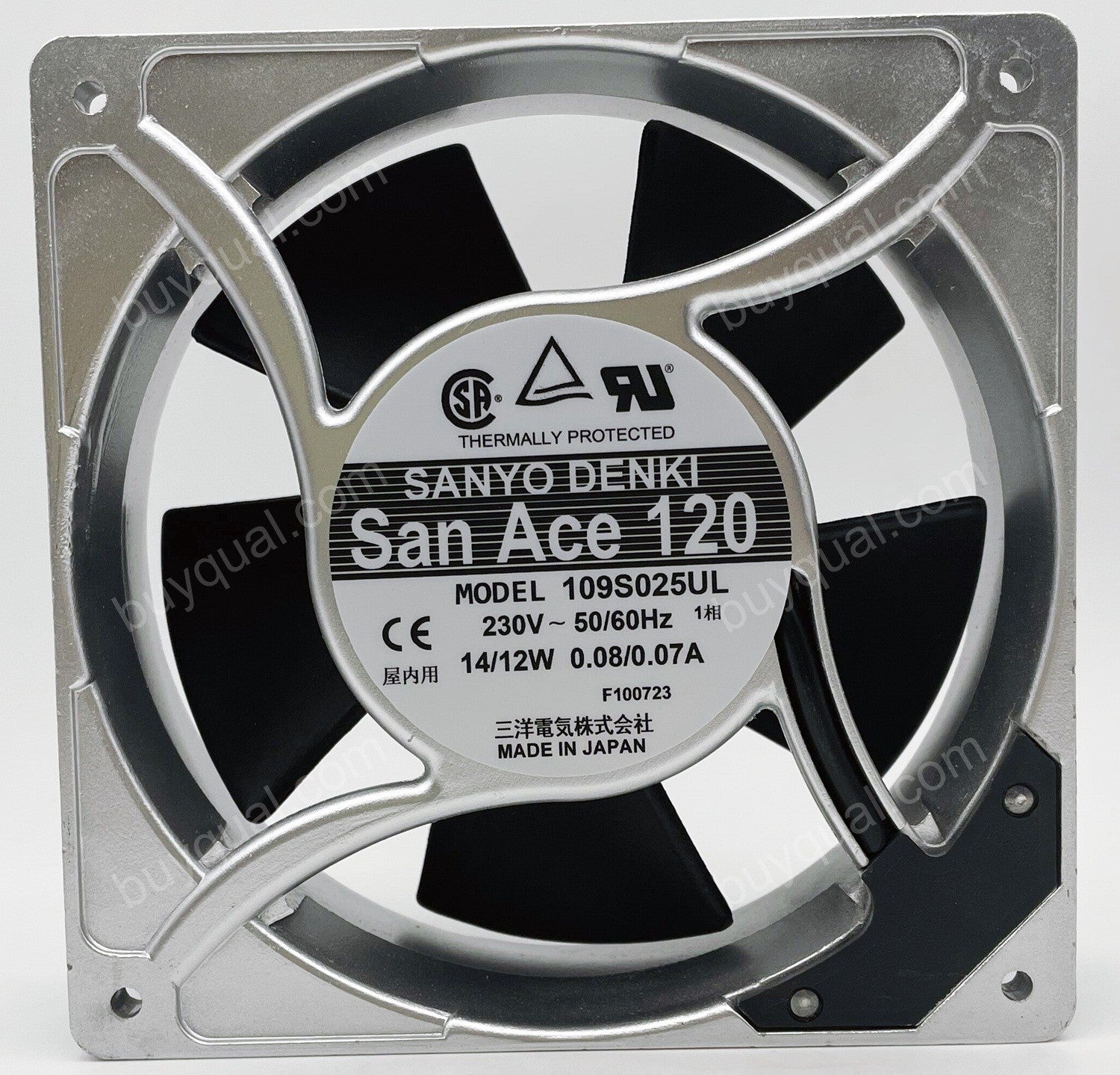 Sanyo 109S025UL 230V 14/12W 0.08A 0.07A Cooling Fan -  3wires plug