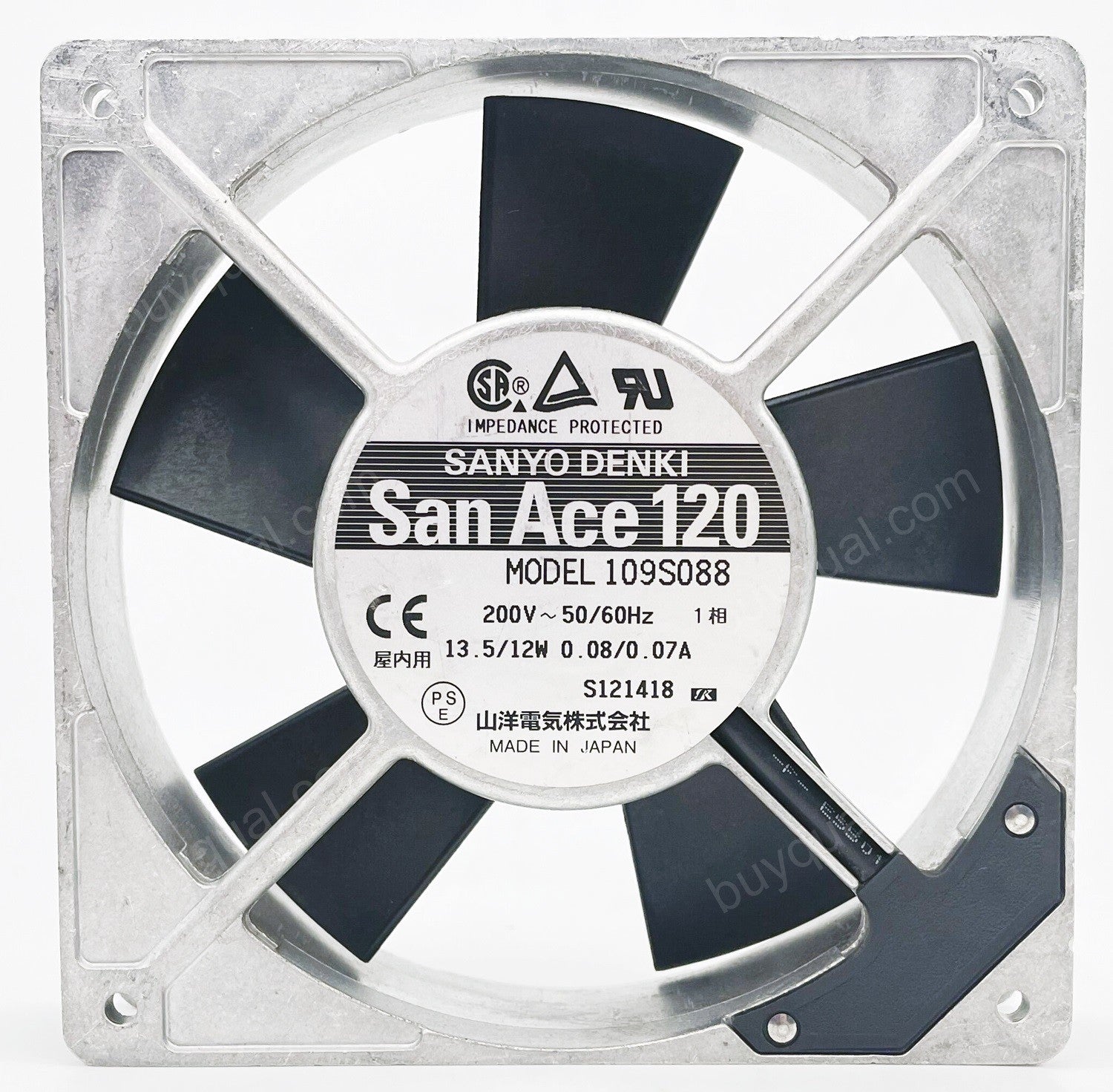 Sanyo 109S088 200V 0.08/0.07A 13.5/12W Cooling Fan