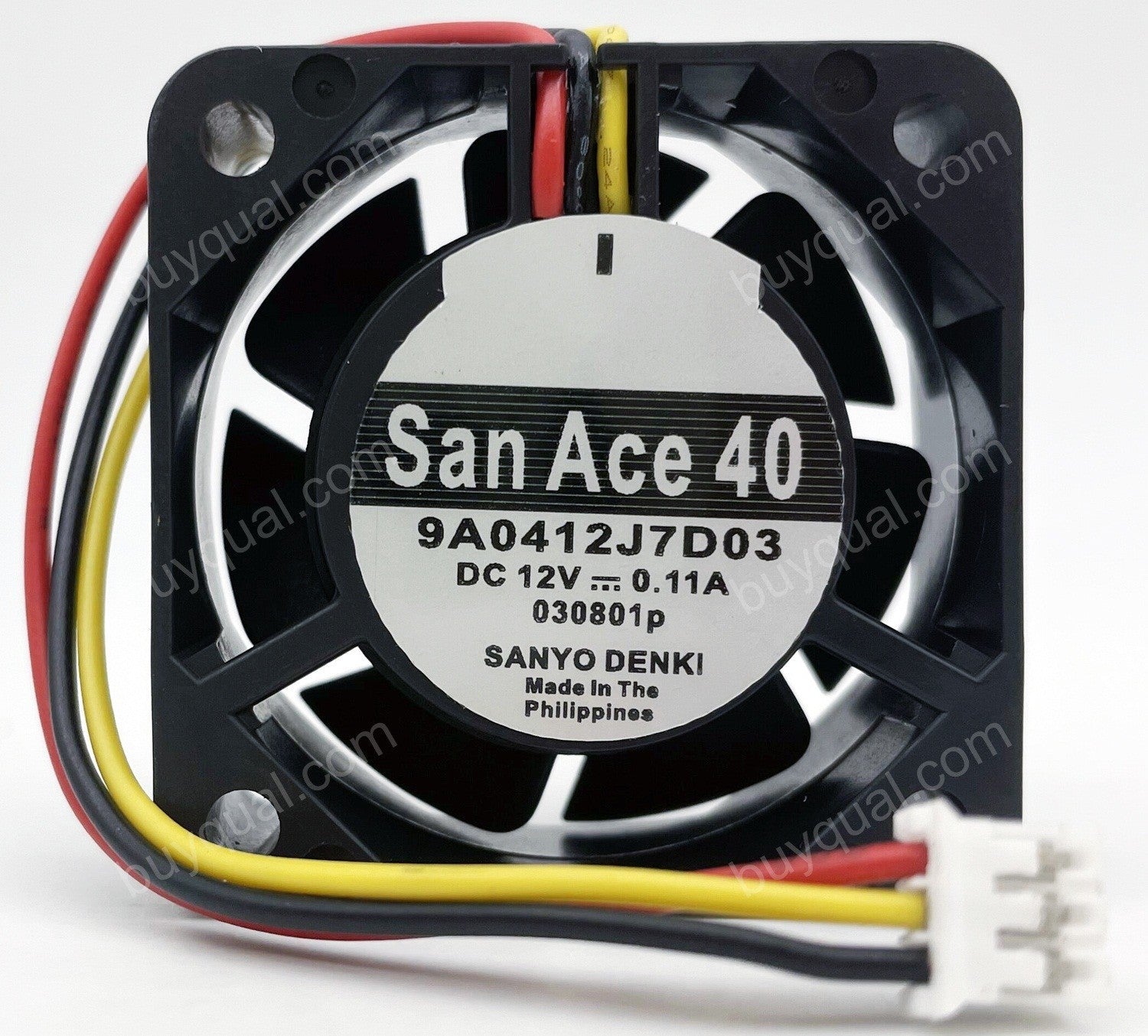 Sanyo 9A0412J7D03 12V 0.11A 3wires Cooling Fan