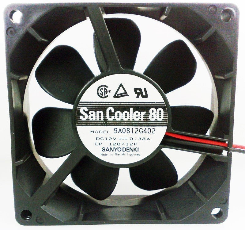 SANYO 9A0812G402 12V 0.38A 2wires Cooling Fan