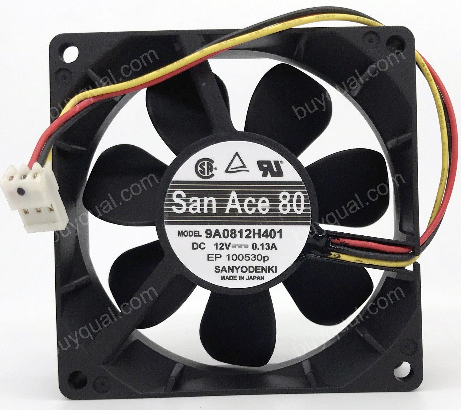 Sanyo 9A0812H401 12V 0.13A 1.56W 3wires Cooling Fan
