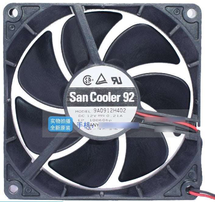 Sanyo 9A0912H402 12V 0.21A 2wires Cooling Fan