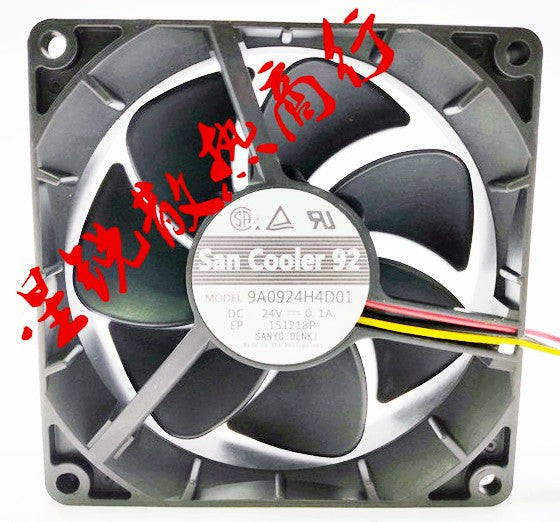 Sanyo 9A0924H4D01 24V 0.1A 3wires Cooling Fan