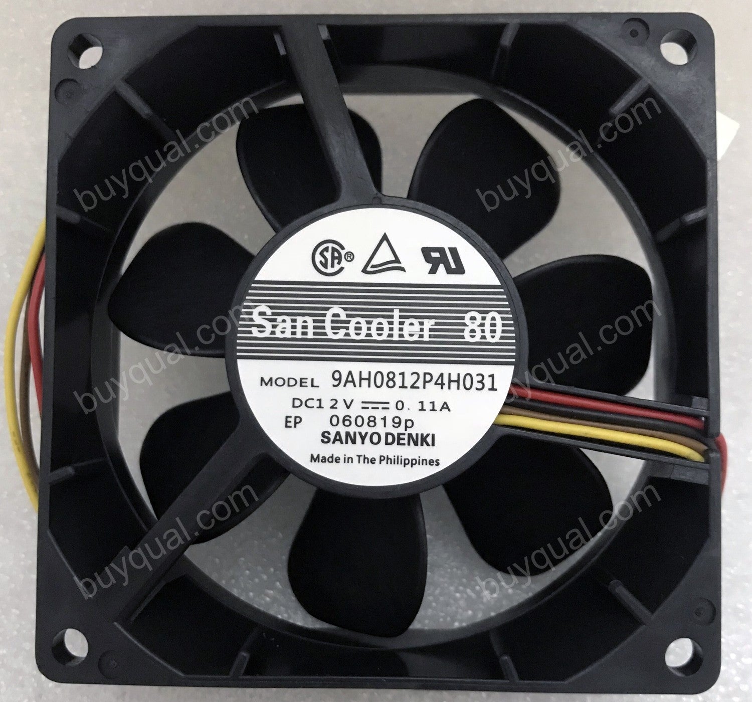 Sanyo 9AH0812P4H031 12V 0.11A 4wires Cooling Fan