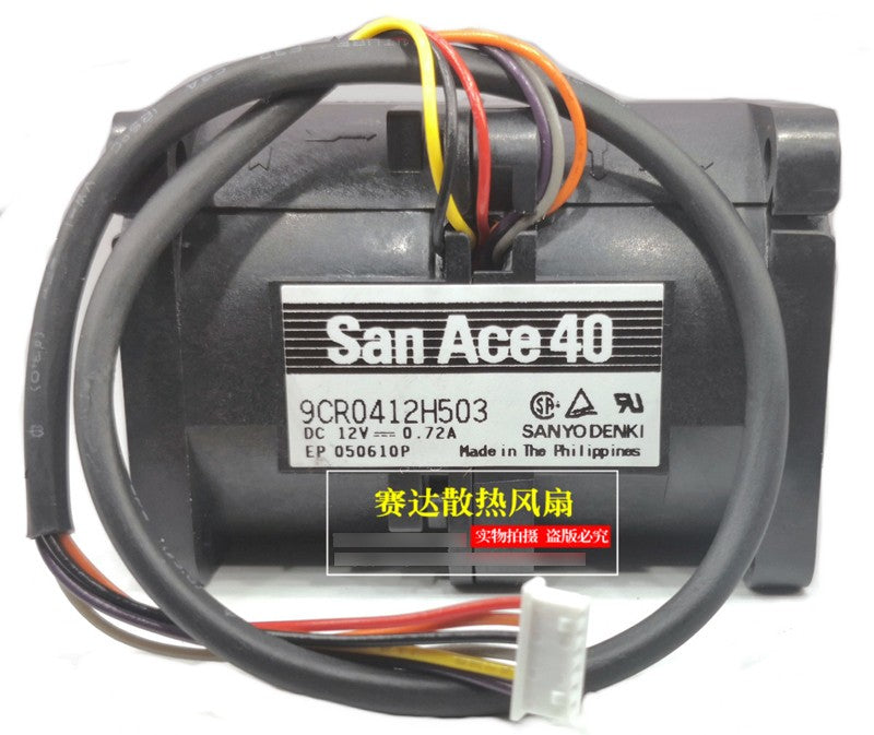 Sanyo 9CR0412H503 12V 0.72A 6wires Cooling Fan