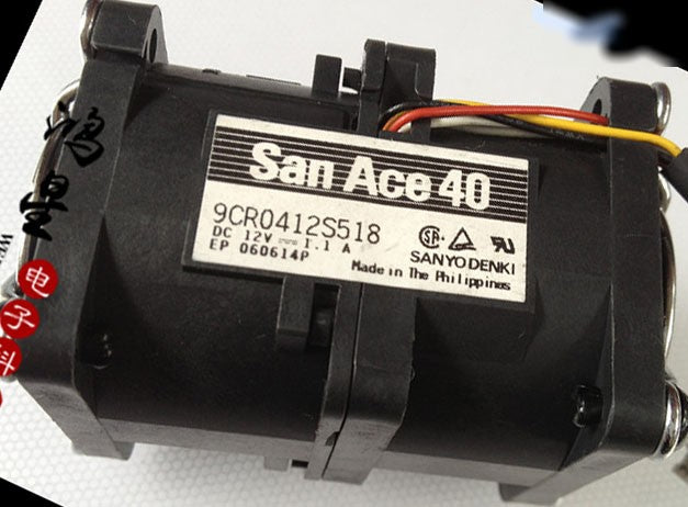 Sanyo 9CR0412S518 12V 1.1A Cooling Fan