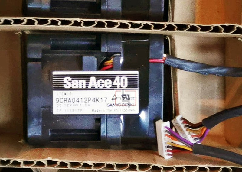 Sanyo 9CRA0412P4K17 12V 1.6A 8wires Cooling Fan