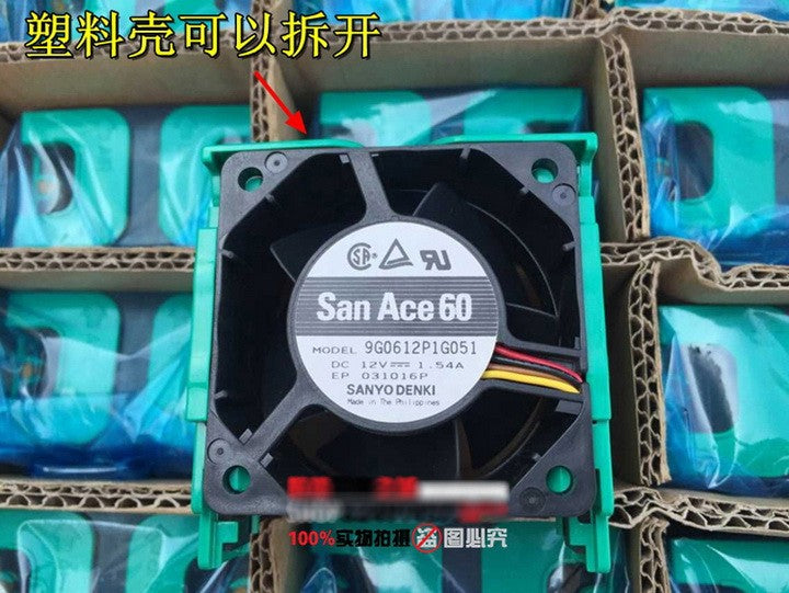 Sanyo 9G0612P1G051 12V 1.54A 4wires Cooling Fan