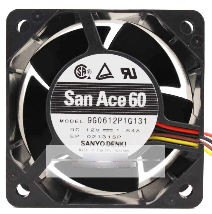 Sanyo 9G0612P1G131 12V 1.54A 4wires Cooling Fan