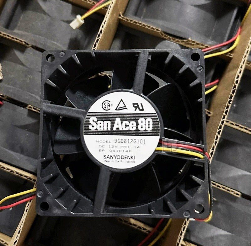 Sanyo 9G0812G101 12V 1.1A 3wires Cooling Fan