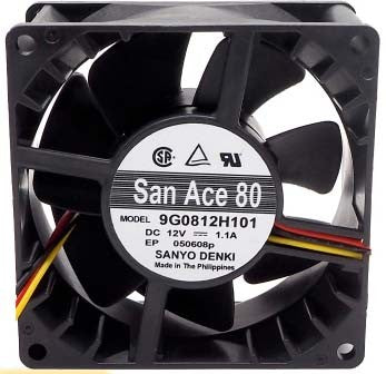 Sanyo 9G0812H101 12V 1.1A 3wires Cooling Fan