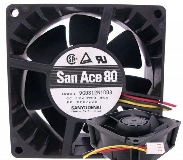 Sanyo 9G0812N1D03 12V 0.46A Cooling Fan