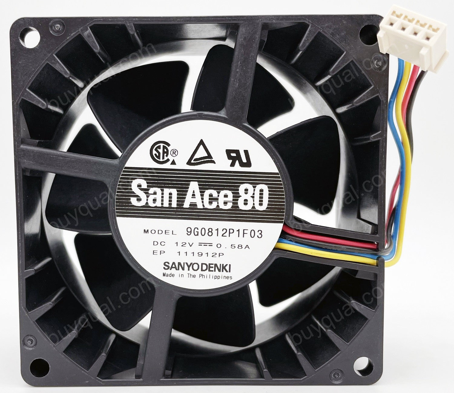 Sanyo 9G0812P1F03 9G0812P1F031 12V 0.58A 4wires Cooling Fan