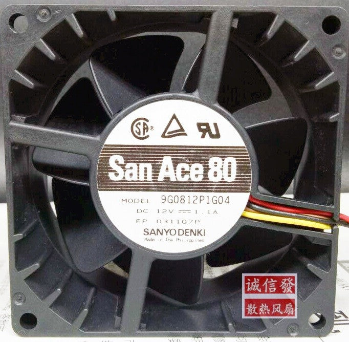 SANYO 9G0812P1G04 12V 1.1A 4wires Cooling Fan
