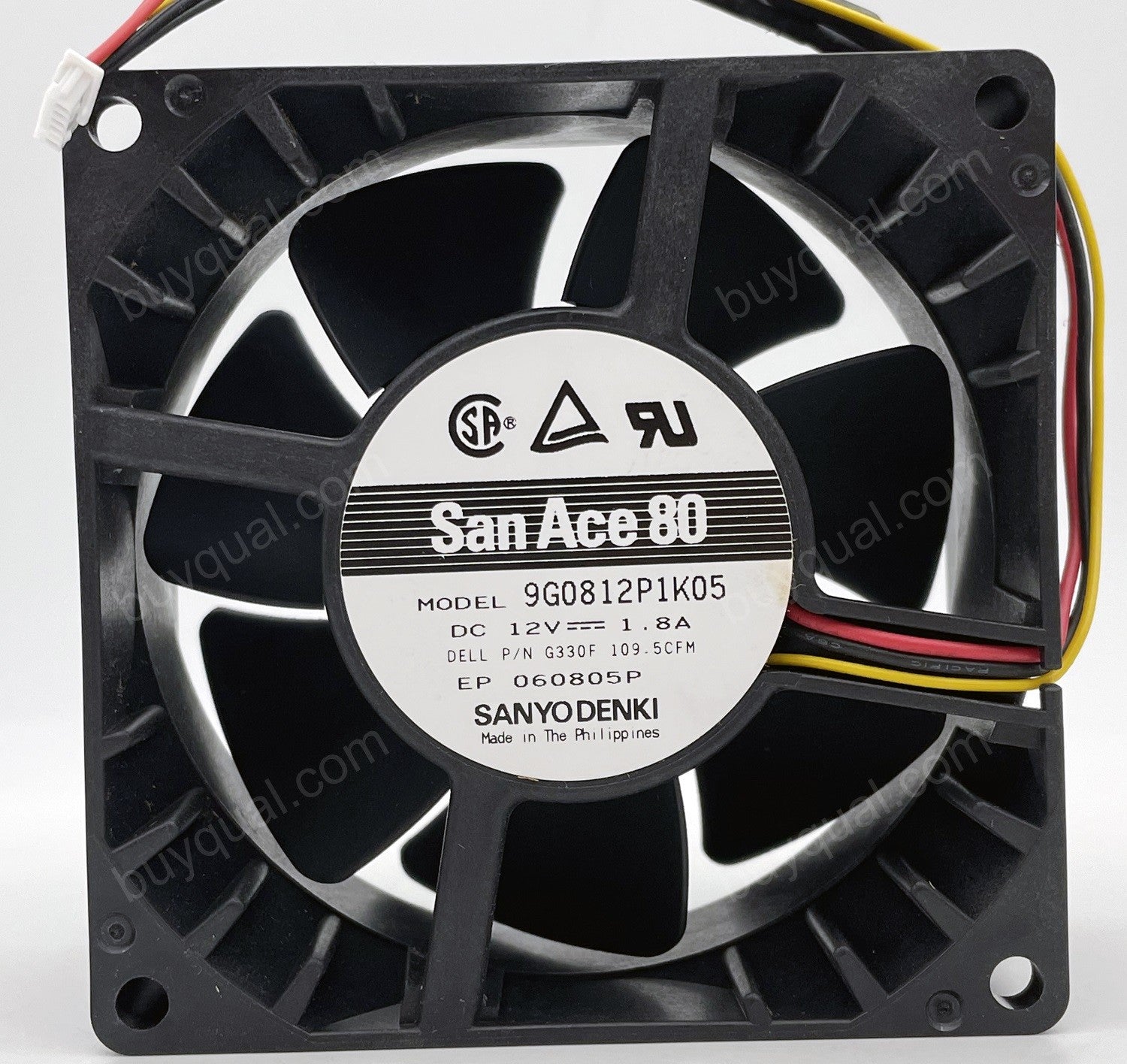 Sanyo 9G0812P1K05 12V 1.8A 3wires Cooling Fan