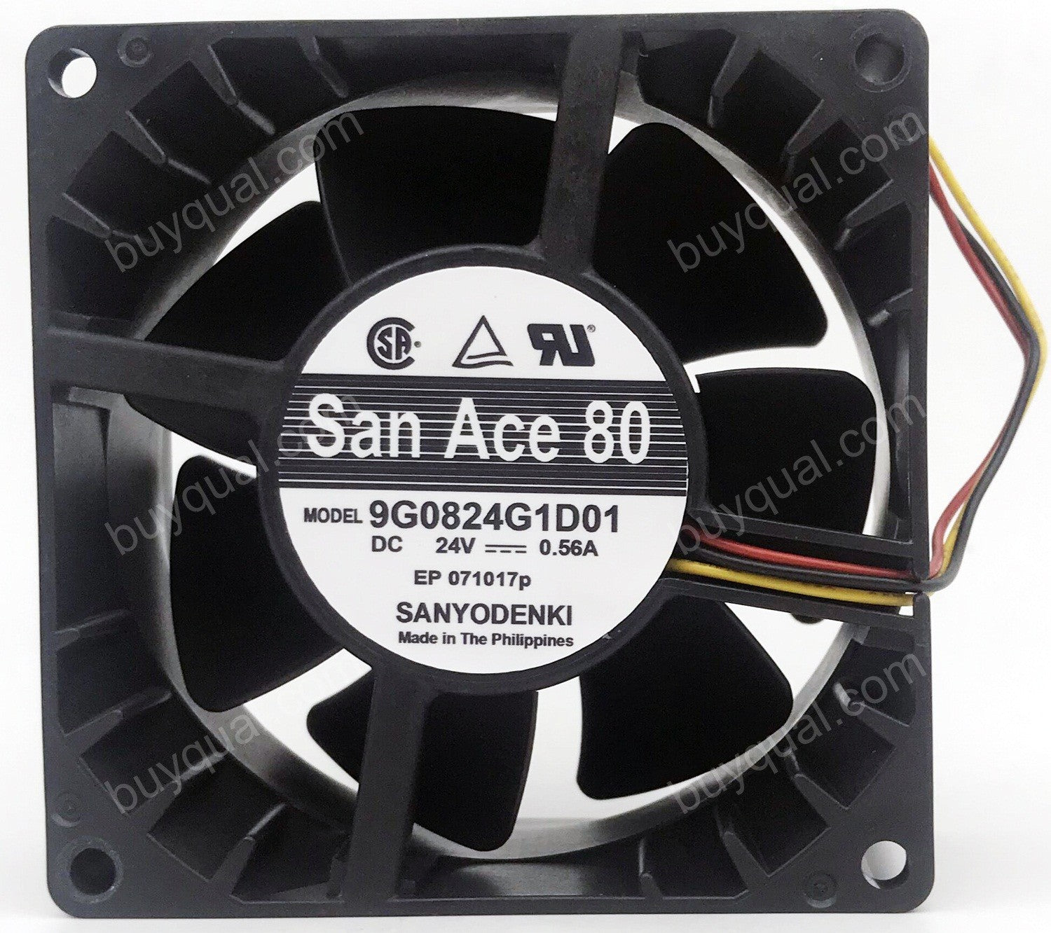 Sanyo 9G0824G1D01 24V 0.56A 3wires Cooling Fan