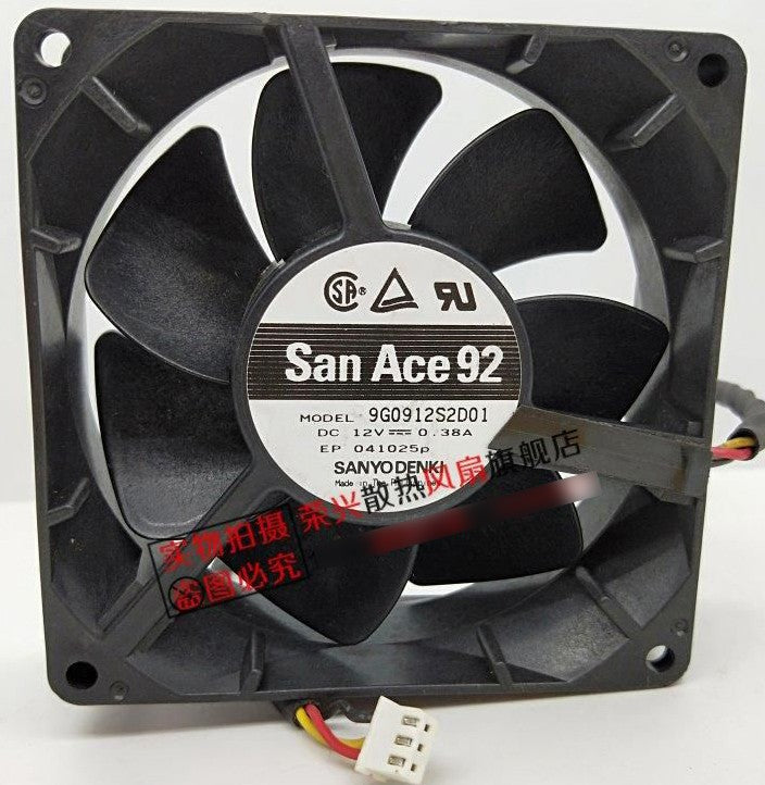 Sanyo 9G0912S2D01 12V 0.38A 3wires Cooling Fan