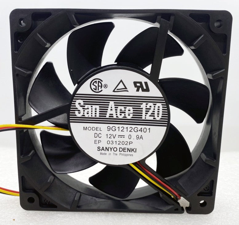 Sanyo 9G1212G401 12V 0.9A 3wires Cooling Fan