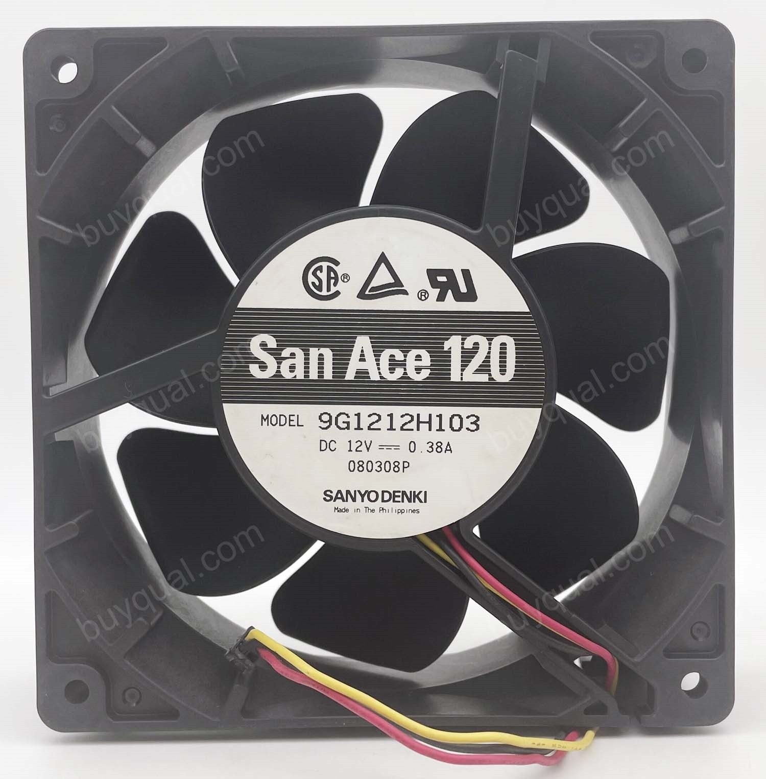 SANYO 9G1212H103 12V 0.38A 3wires Cooling Fan