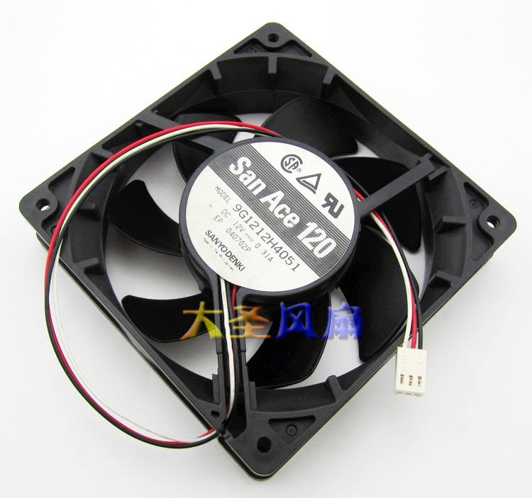 Sanyo 9G1212H4051 12V 0.31A 3wires Cooling Fan
