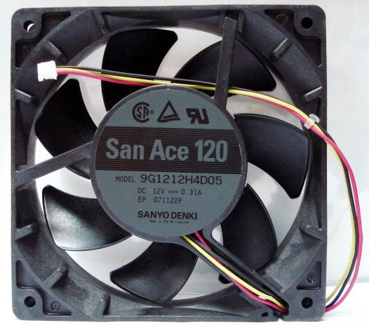 Sanyo 9G1212H4D05 12V 0.31A 3wires Cooling Fan