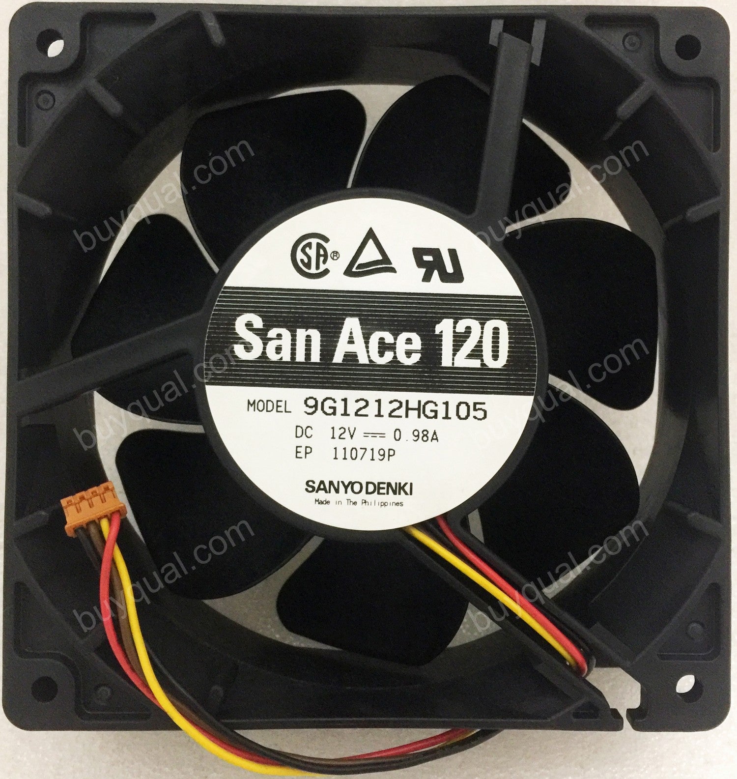 Sanyo 9G1212HG105 12V 0.98A 4wires Cooling Fan