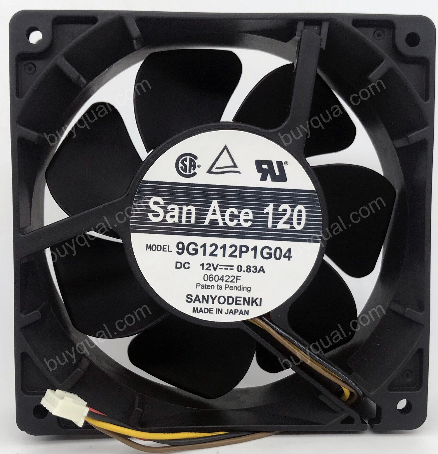 Sanyo 9G1212P1G04 12V 0.83A 4wires Cooling Fan