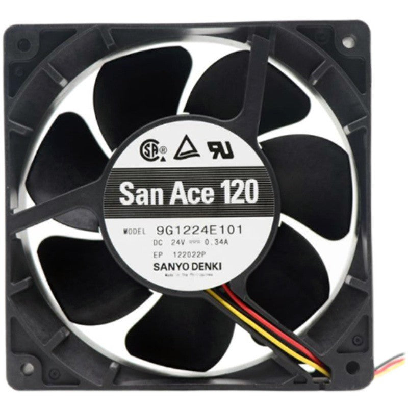 Sanyo 9G1224E101 24V 0.34A 3wires Cooling Fan