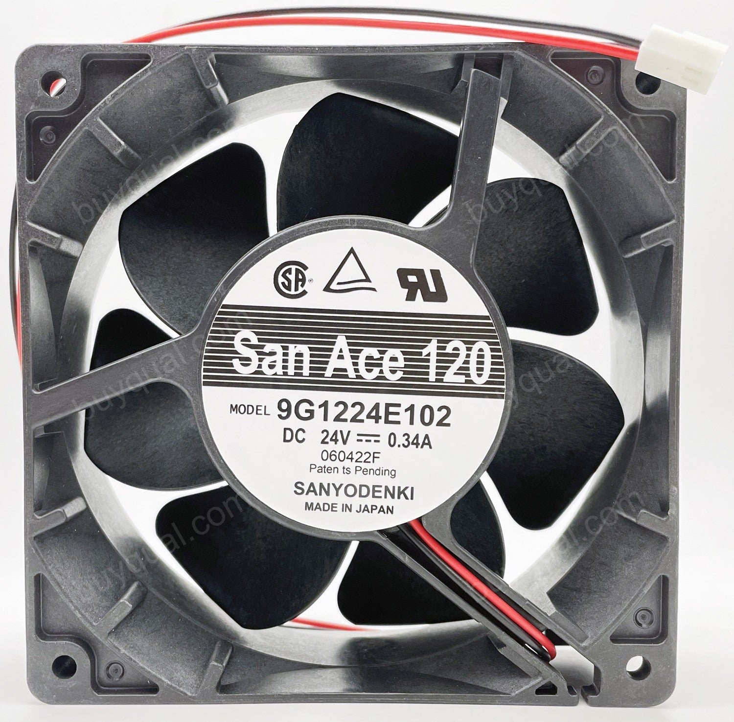 Sanyo 9G1224E102 24V 0.34A 2wires Cooling Fan