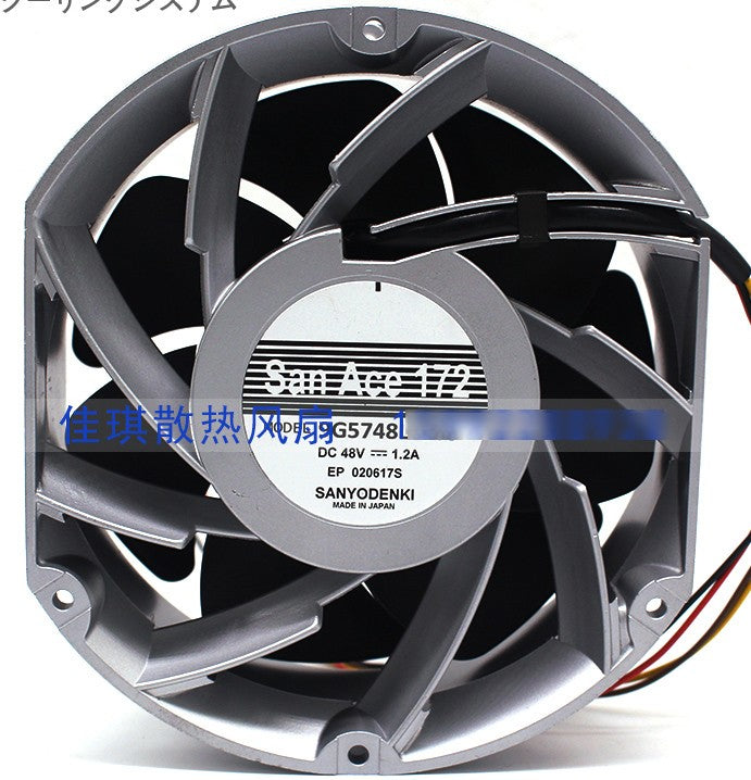 Sanyo 9G5748LF503 48V 1.2A 4wires Cooling Fan