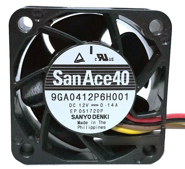 SANYO 9GA0412P6H001 12V 0.14A 4wires Cooling Fan