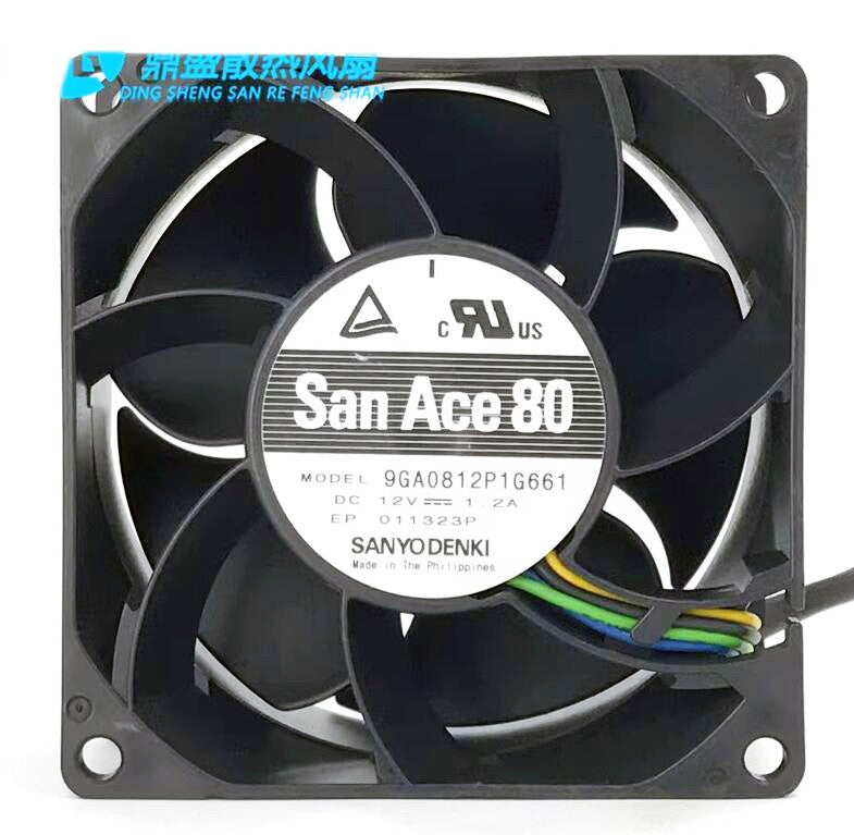 SANYO 9GA0812P1G661 12V 1.2A 4wires cooling fan