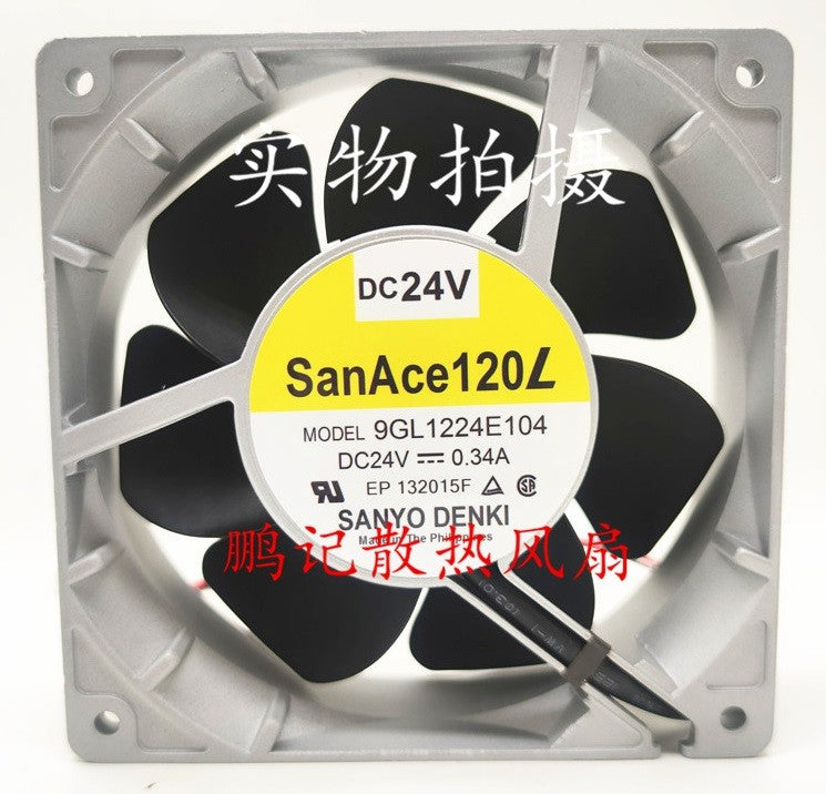 Sanyo 9GL1224E104 24V 0.34A 2wires Cooling Fan